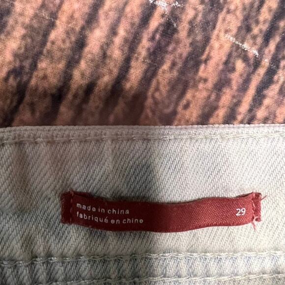 Anthropologie Pilcro Women's Distressed Slim Boyfriend Jeans Blue‎ Size 29 - Picture 5 of 6